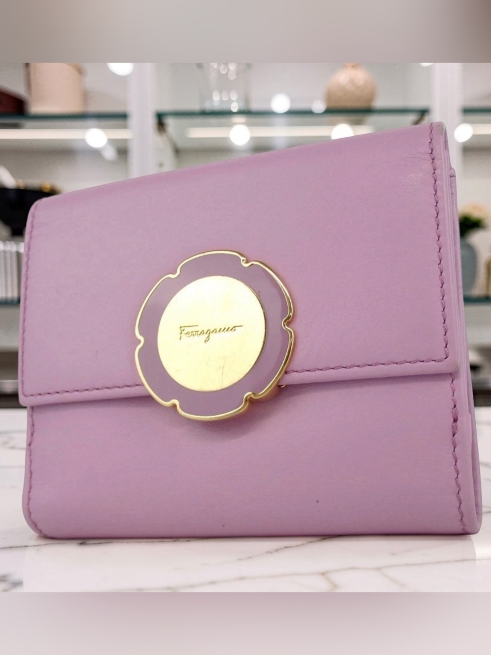 Salvatore Ferragamo Leather Bifold Wallet 💜